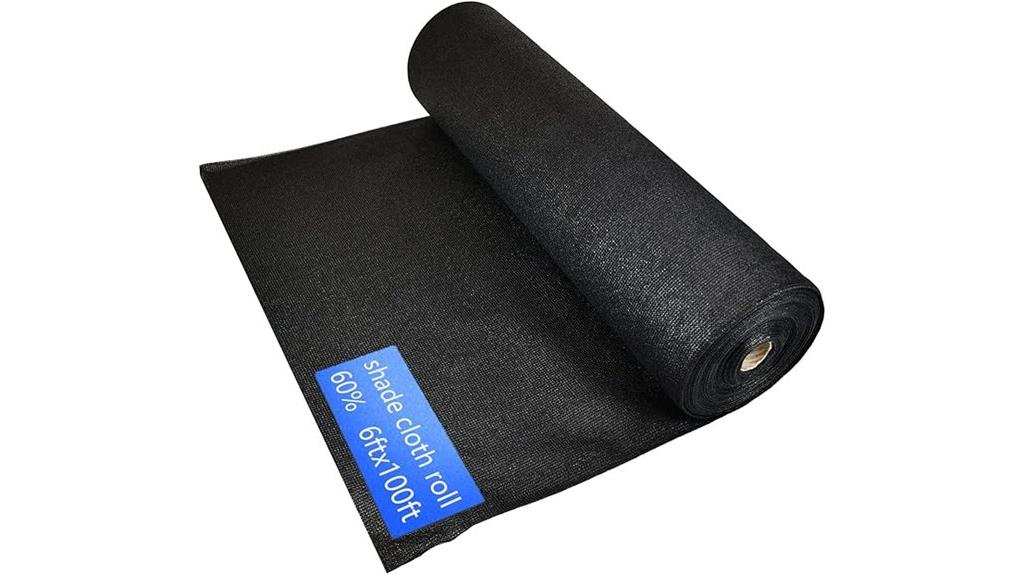 black shade cloth 6x100ft