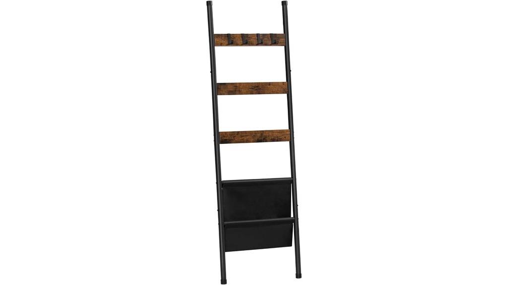 blanket ladder with hooks