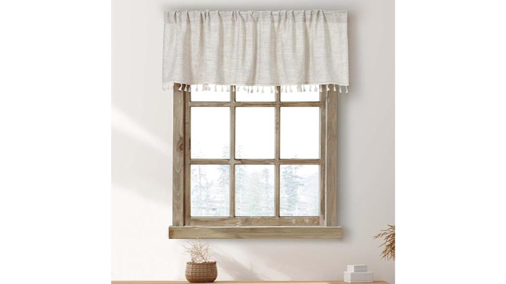 boho tassel window valances
