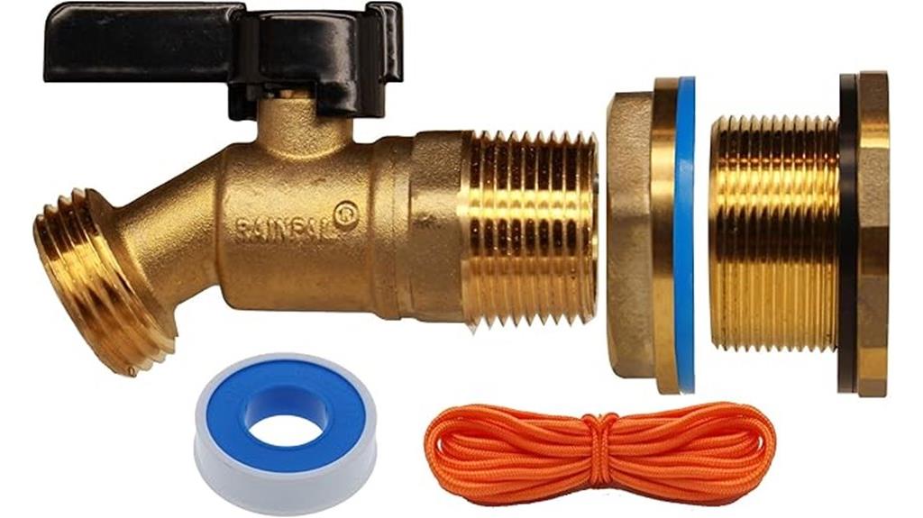 brass rain barrel spigot