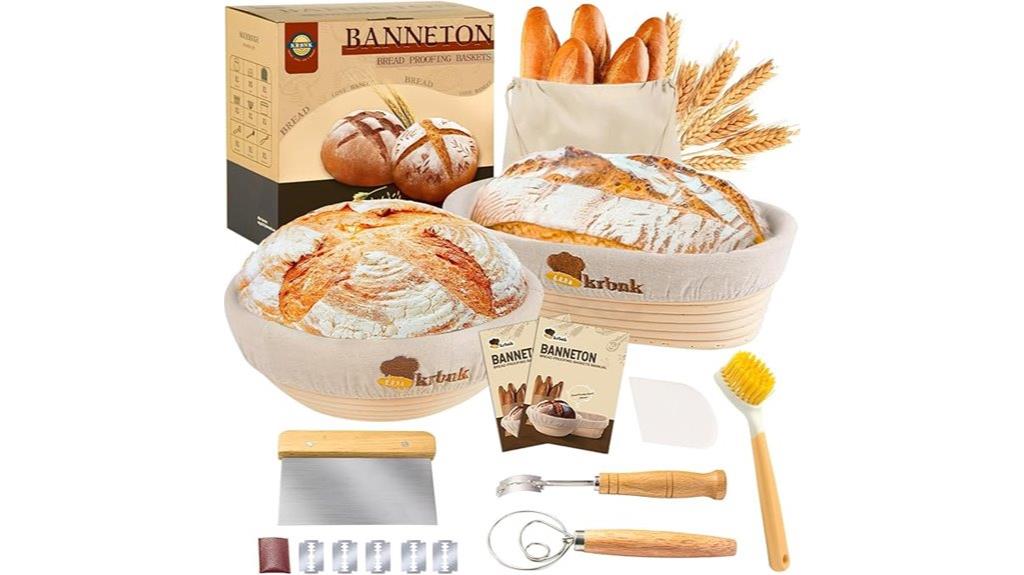 bread proofing basket set