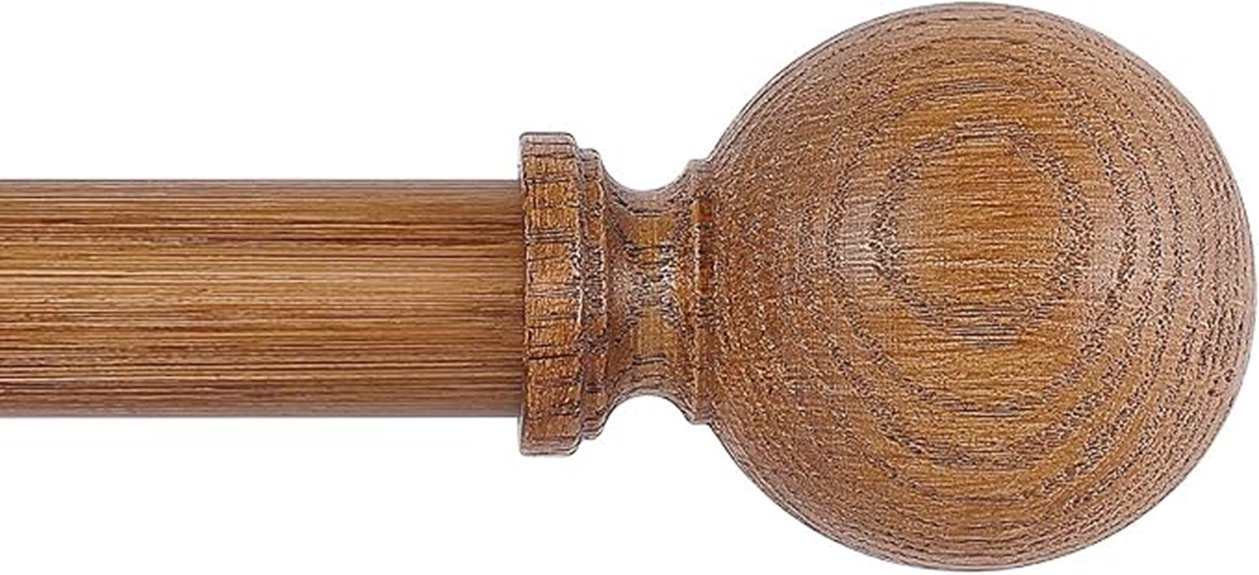 brown adjustable curtain rods