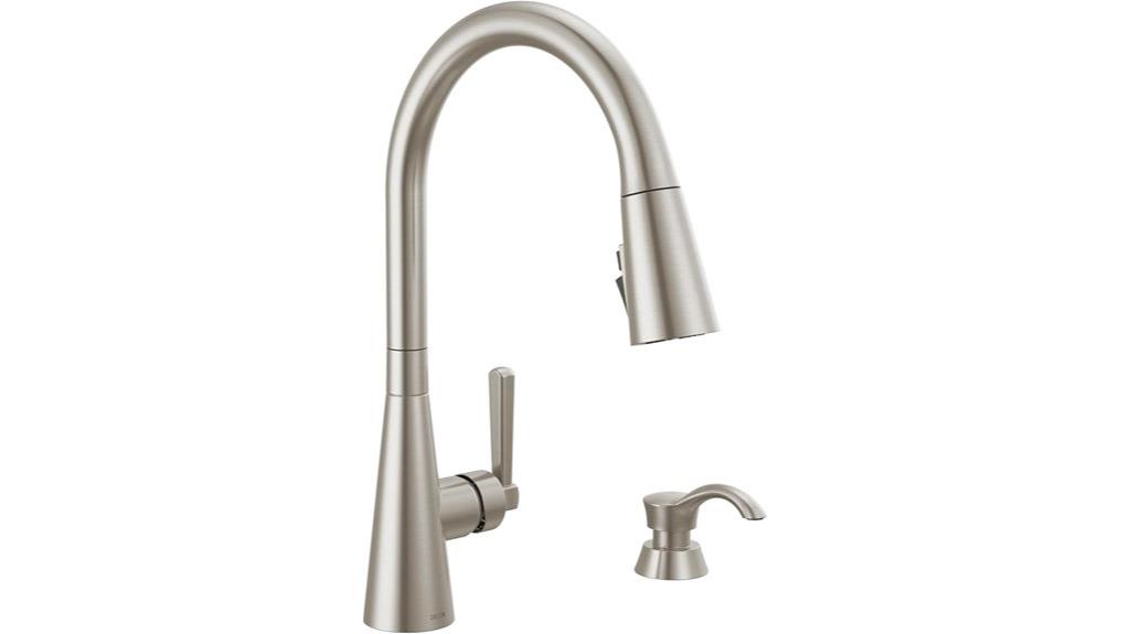 brushed nickel kitchen faucet