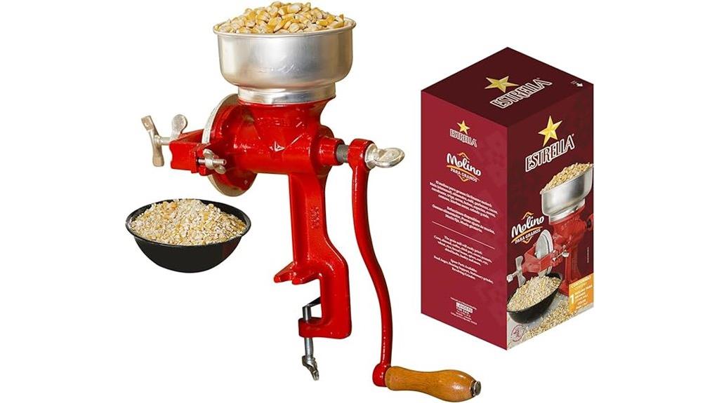 cast iron corn grinder