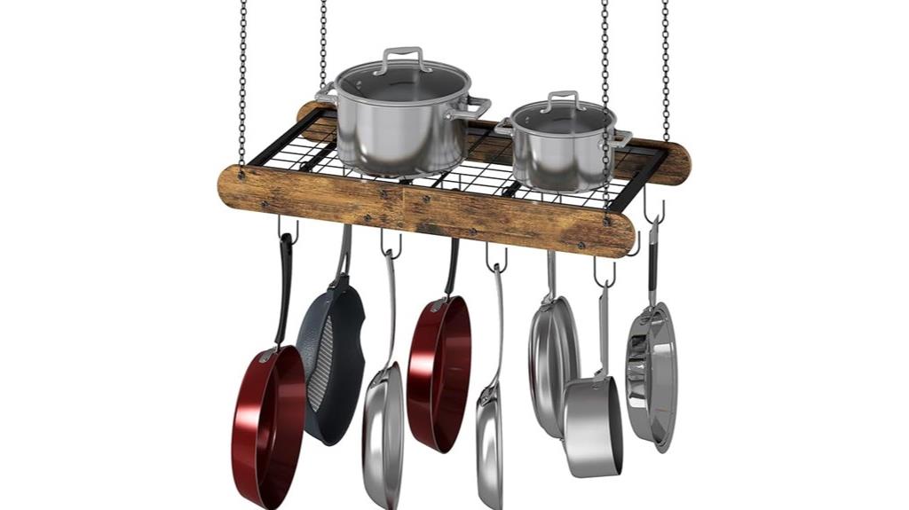 ceiling mount pot rack