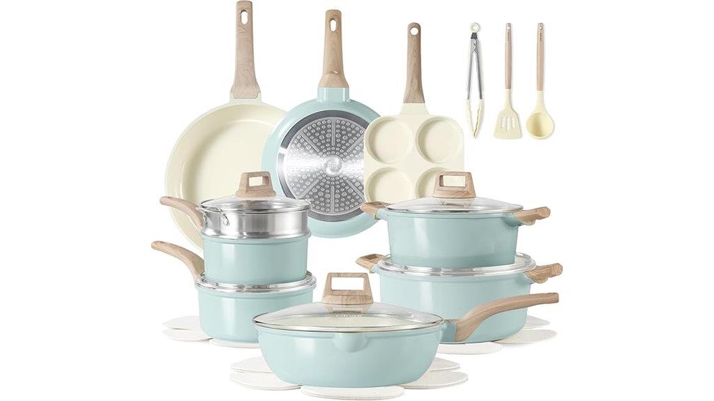 ceramic cookware 21 pieces