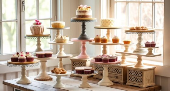 charming farmhouse cake stands