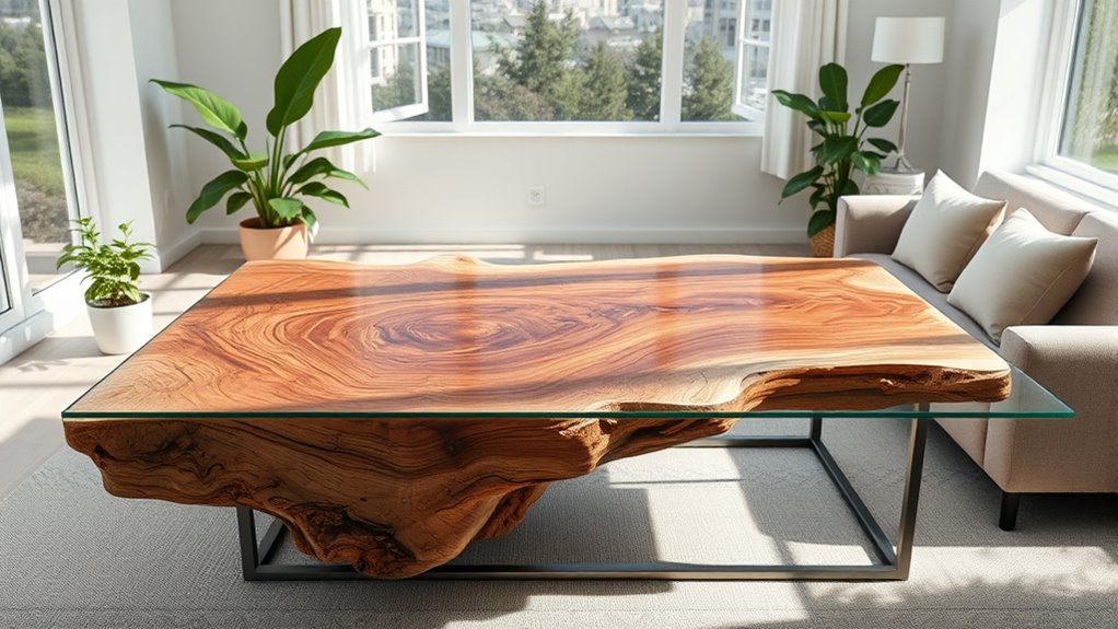 choosing durable natural edge tables