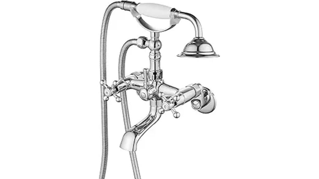 clawfoot tub faucet set