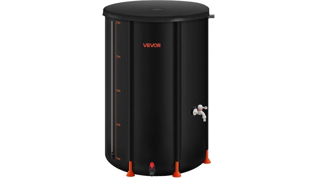 collapsible 100 gallon rain barrel