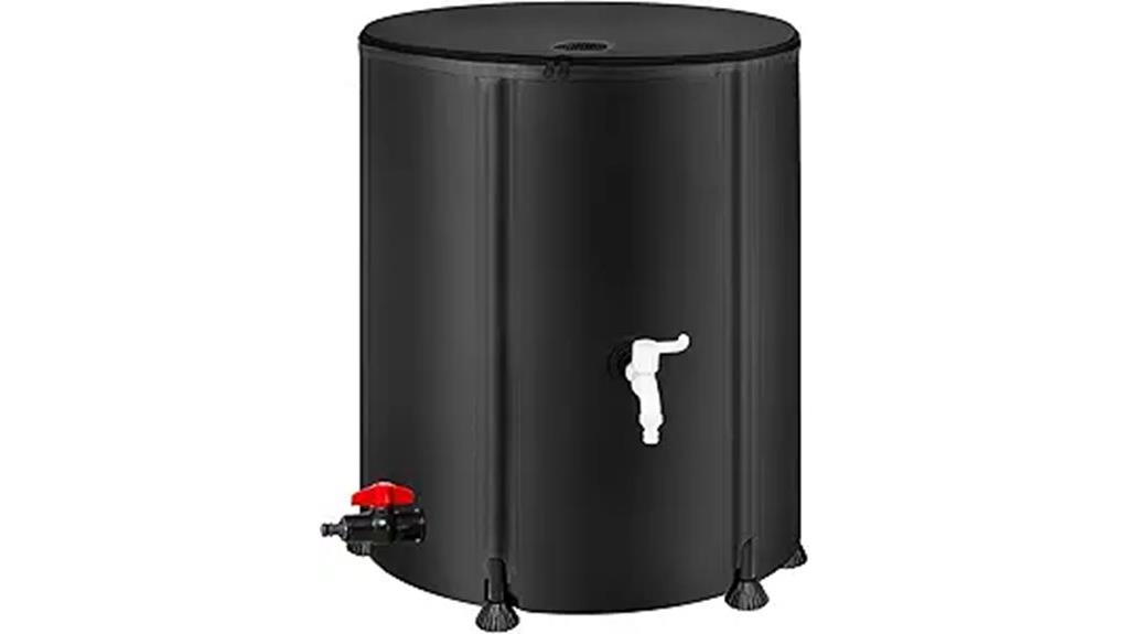 collapsible 53 gallon rain barrel