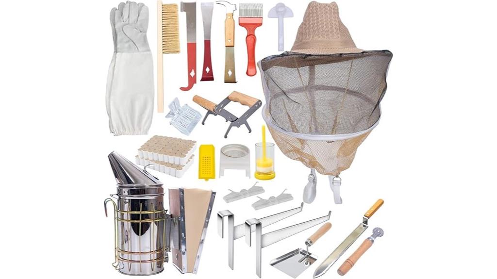 complete 22 piece beekeeping kit