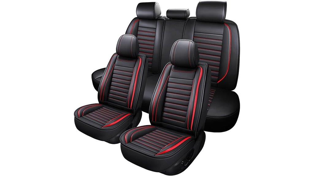 complete leather seat cover set