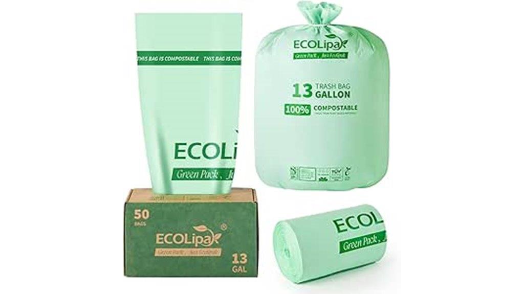 compostable trash bags pack