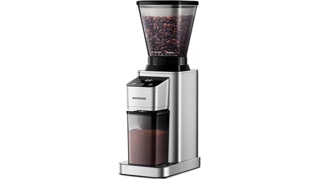 conical burr grinder settings