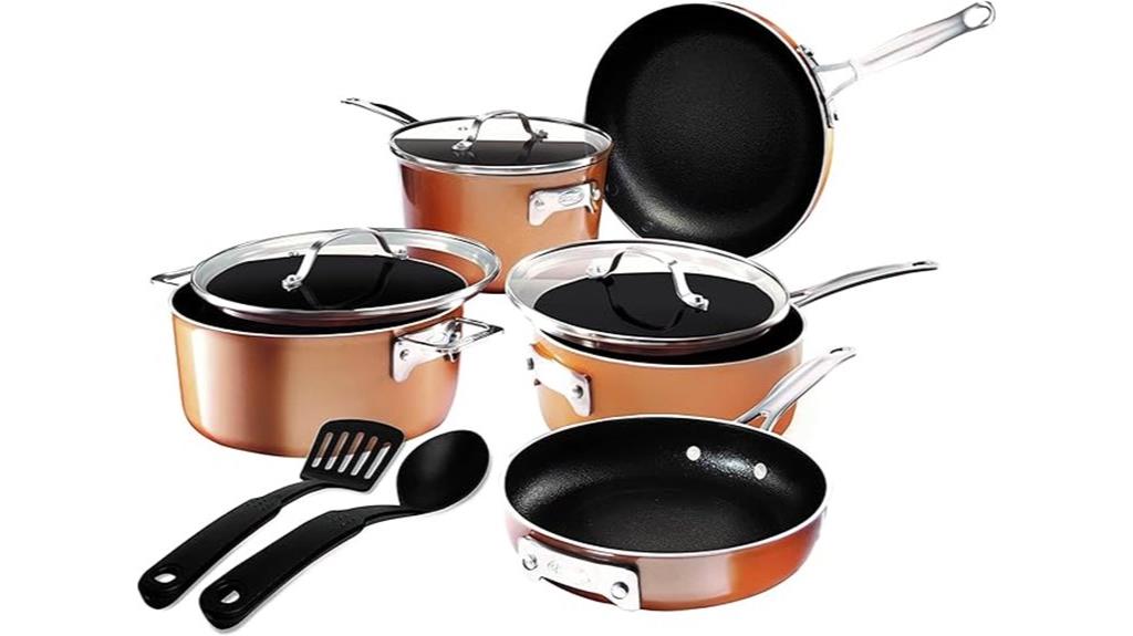 copper cookware set