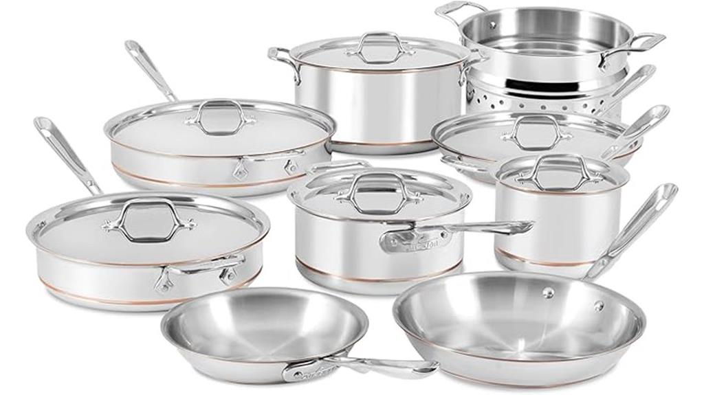 copper core stainless cookware
