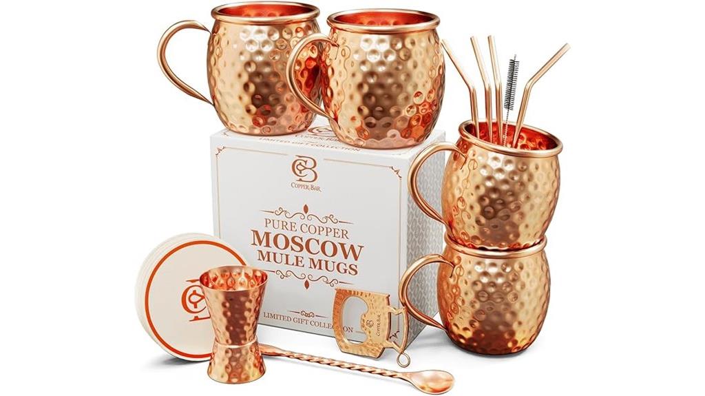 copper mule mug set