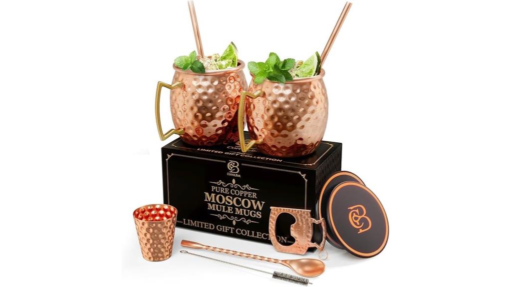 copper mule mug set