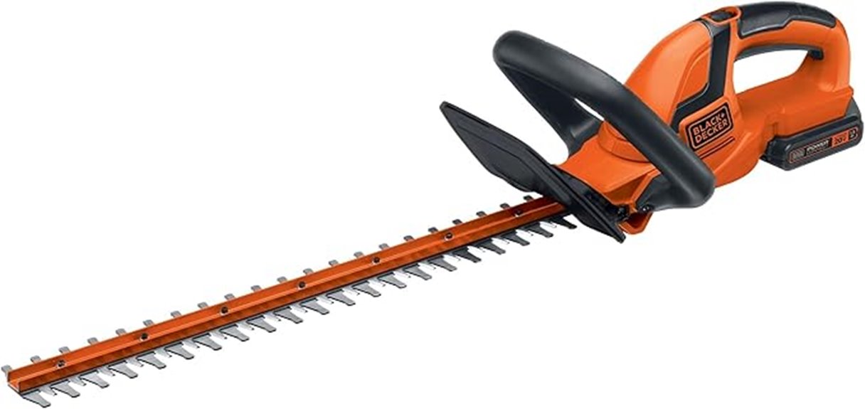 cordless 20v hedge trimmer