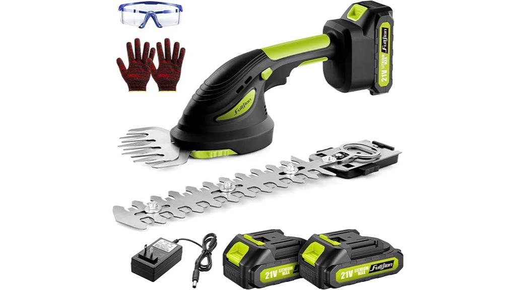 cordless 2 in 1 hedge trimmer