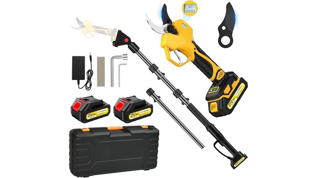 cordless pruning shears with extension