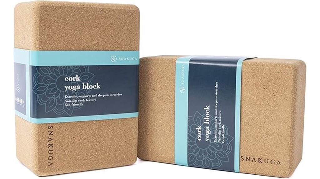 cork yoga blocks pair