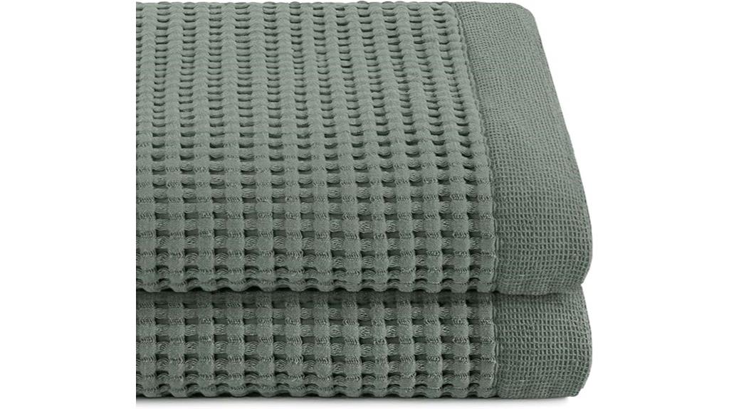 cotton quick dry waffle towels