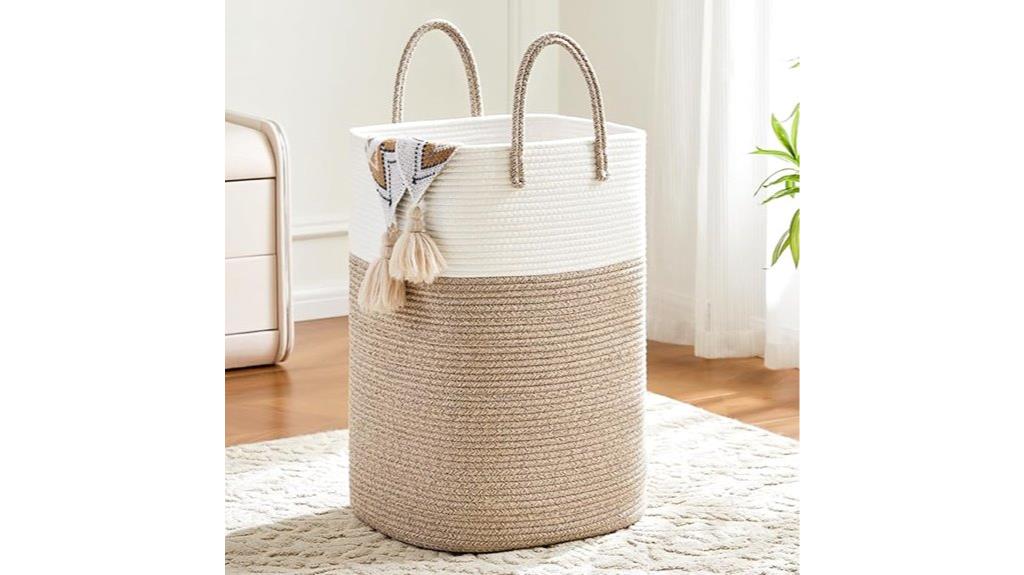 cotton rope laundry basket