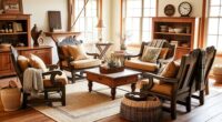 cozy rustic accent chair