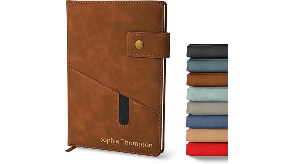 custom leather notebook gift