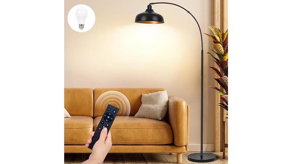 dimmable tall arch lamp
