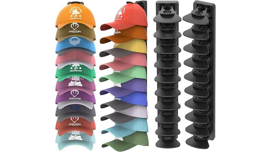 dual cap hat storage