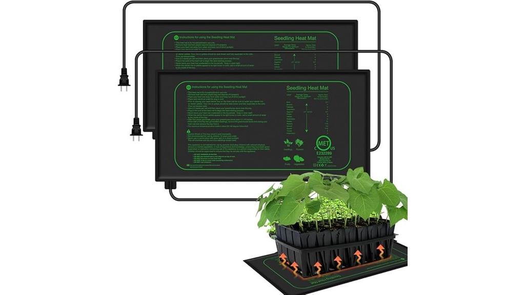 dual waterproof plant heating mats