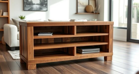 eco friendly reclaimed wood stands