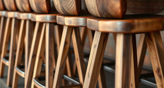 eco friendly reclaimed wood stools