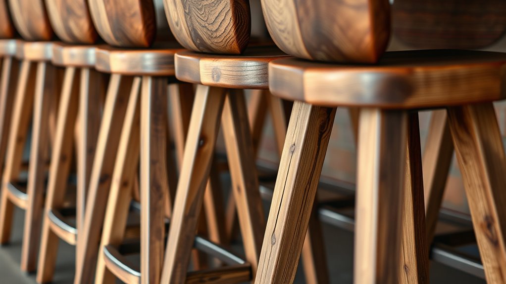 eco friendly reclaimed wood stools