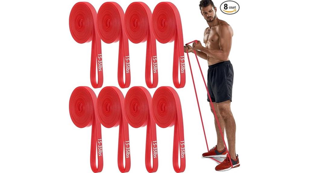 eight piece resistance band set