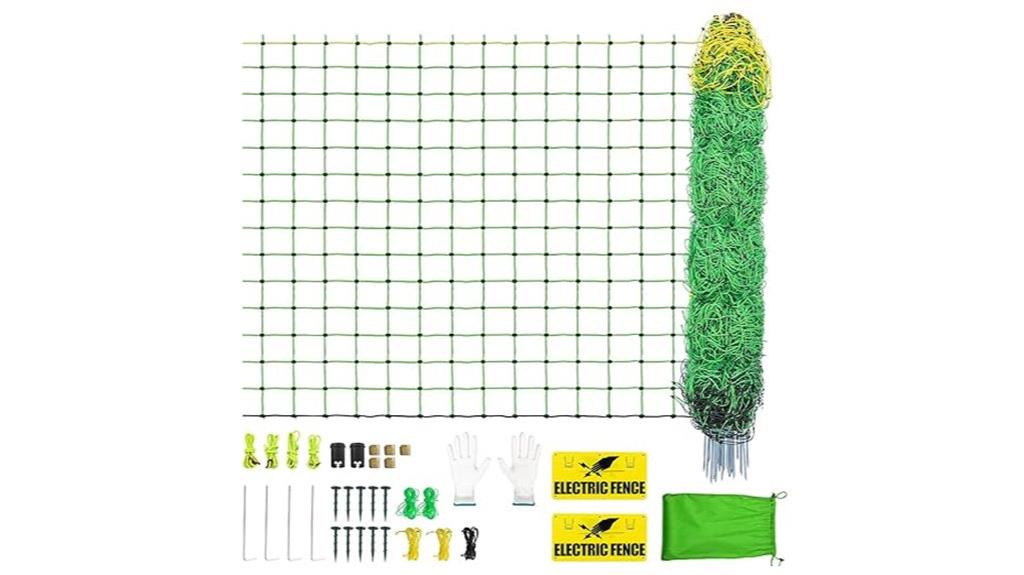 electric fence netting dimensions