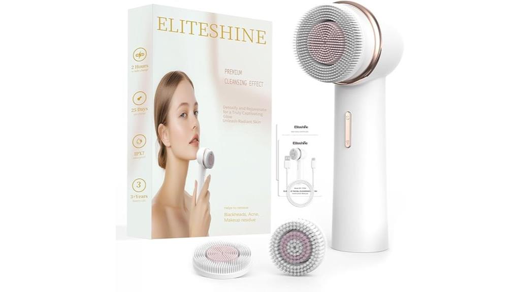 electric silicone bristle cleanser