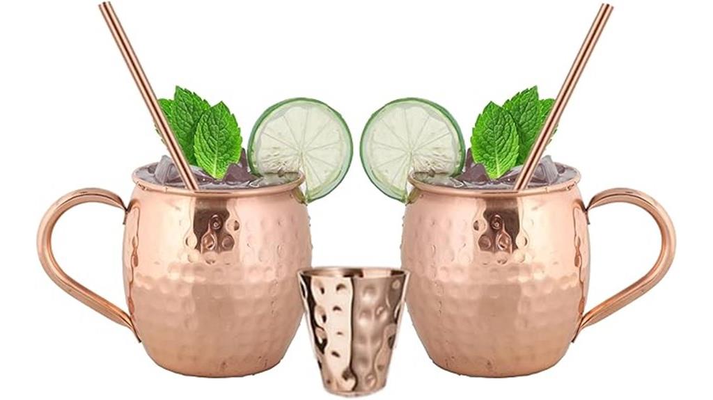 elegant copper mule mugs