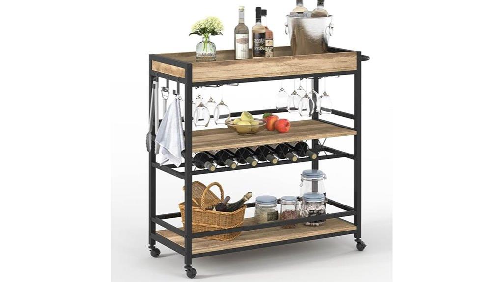 elegant home bar cart
