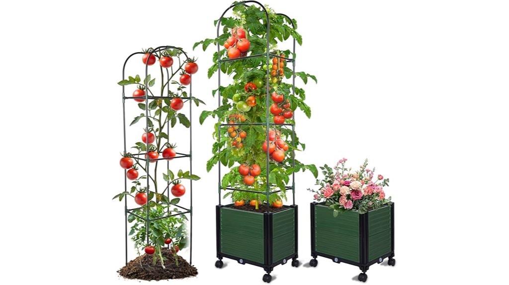 elevated tomato growing frame