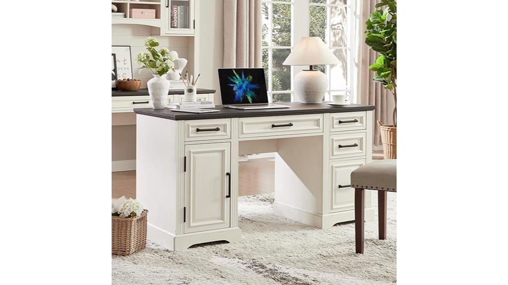 executive desk with drawers