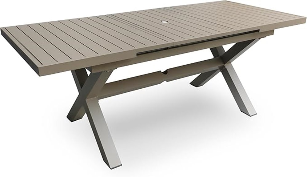 expandable patio dining table