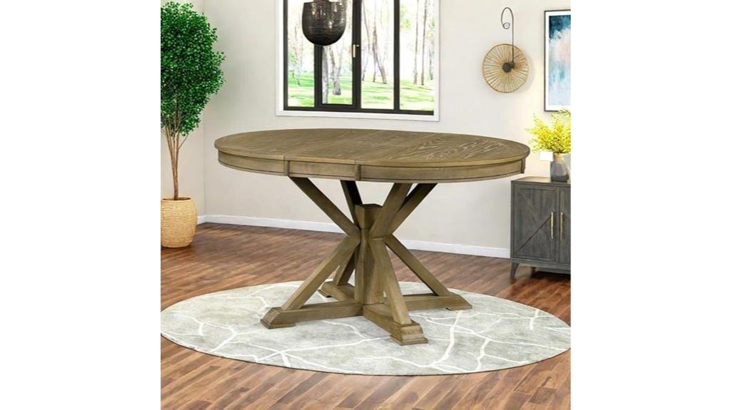 expandable round dining table