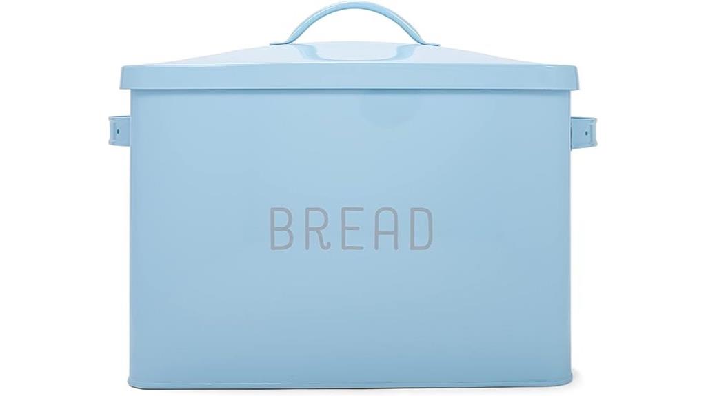 extra large blue bread box