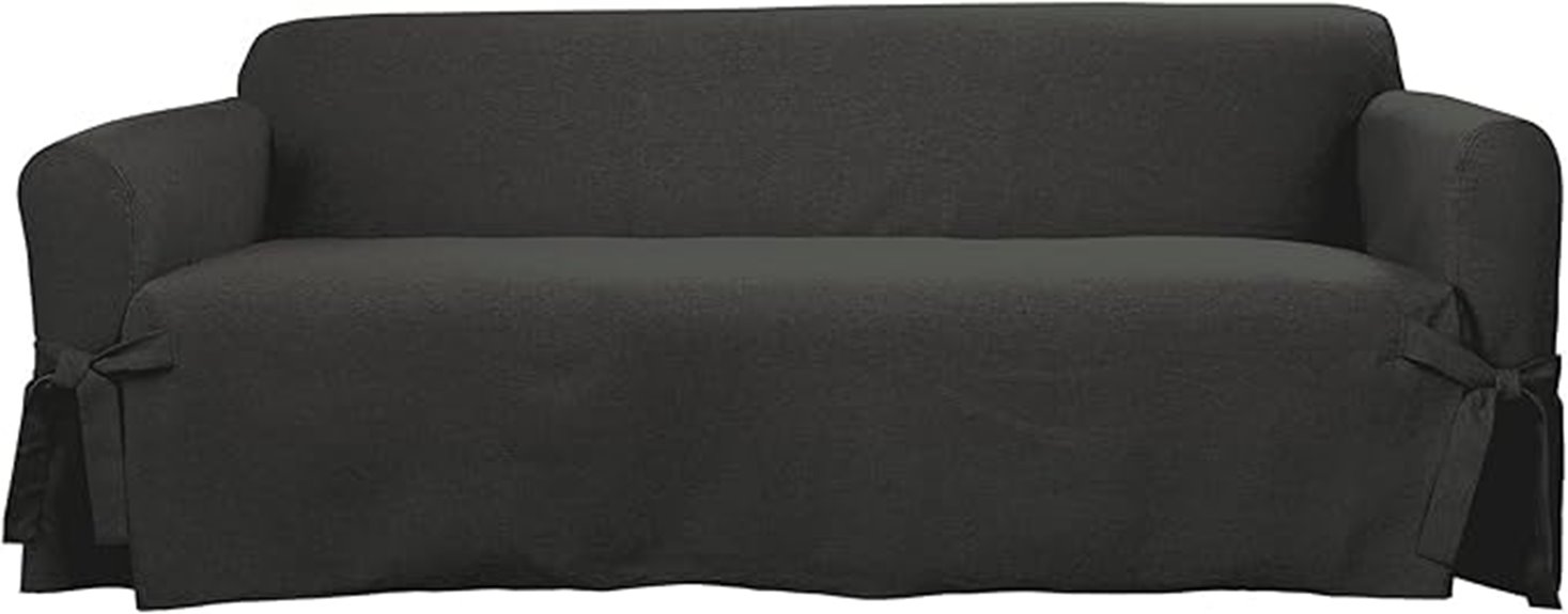 farmhouse basketweave sofa cover