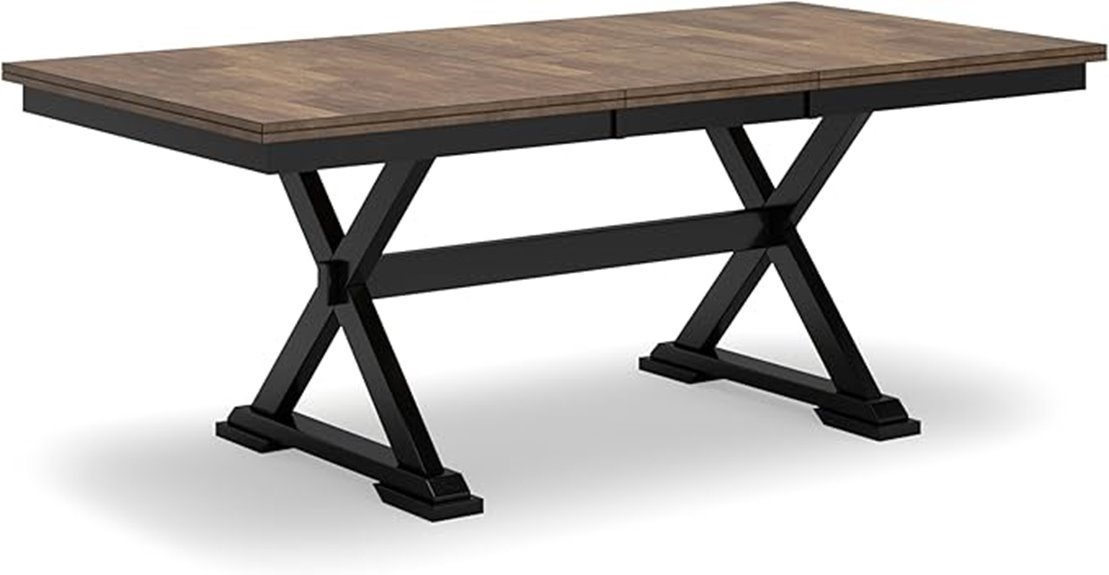 farmhouse dining table with leaf