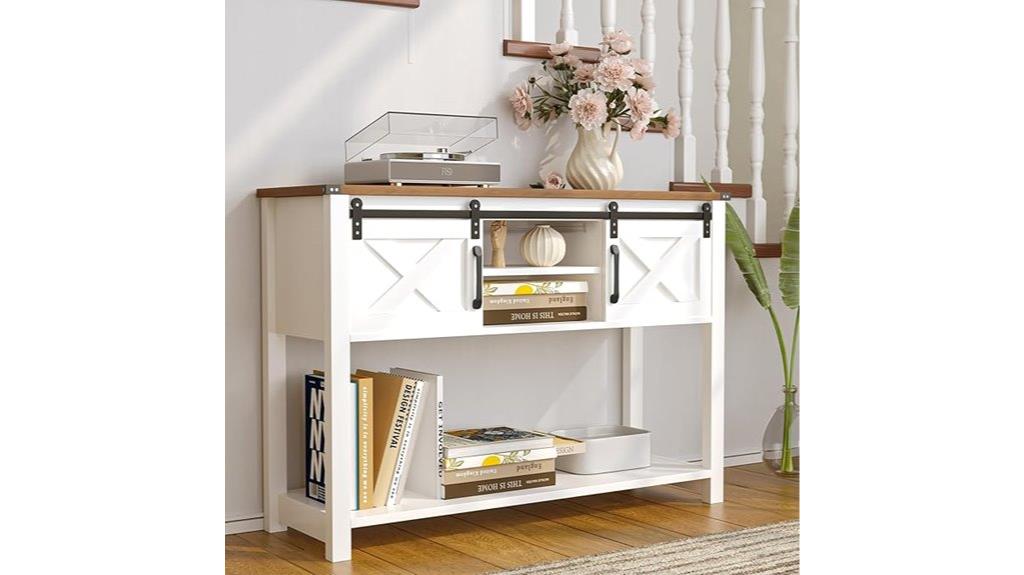 farmhouse led entry table